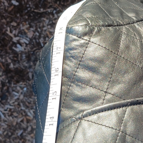 Wilson Leather GENUINE QUILTED LEATHER JACKET BLACK SIZE L EUC - Picture 5 of 9